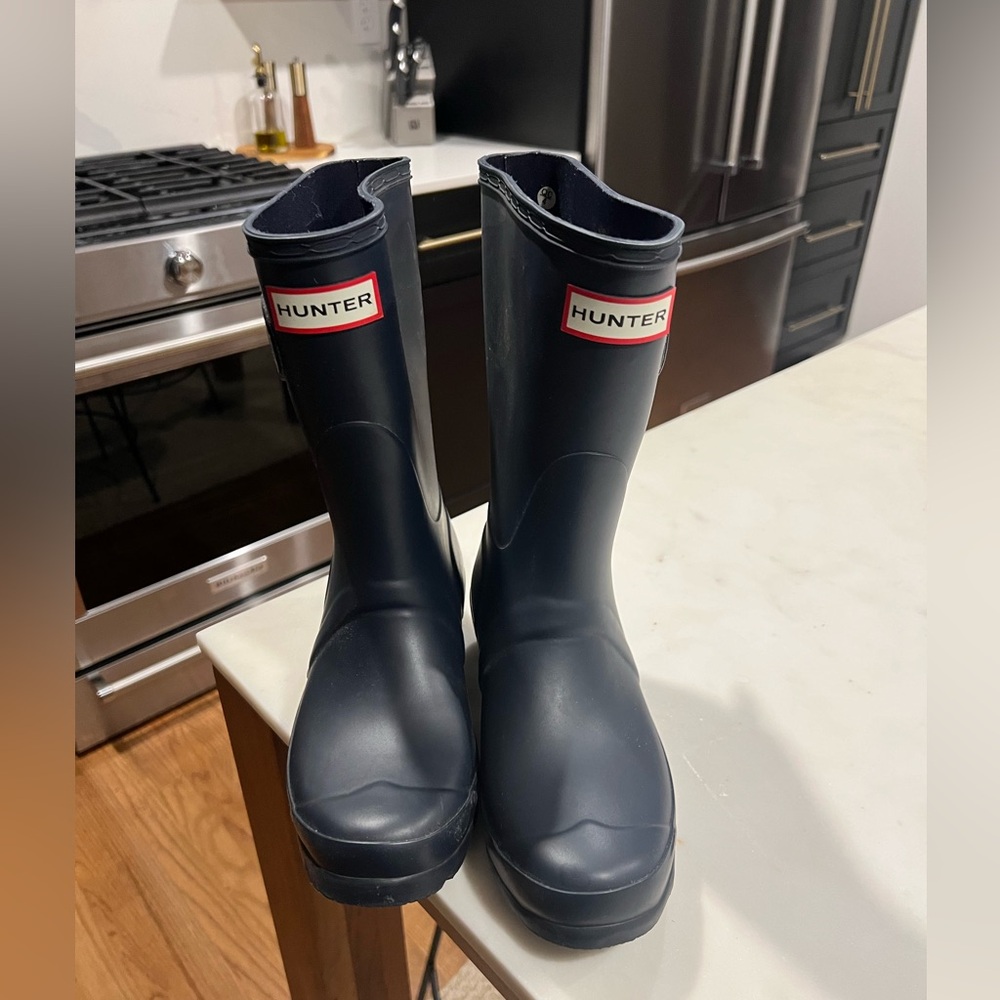 Hunter Women's Original Short Rain Boots size 5 Navy